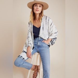 Anthropologie shimmer cocoon kimono